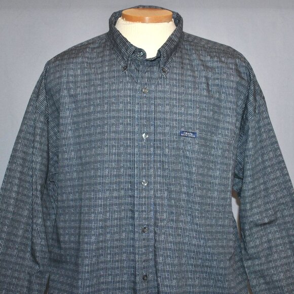 Vintage Chaps Ralph Lauren Men's Shirt Size XL Long Sleeve Geometric Print - Picture 5 of 8